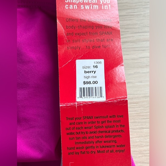 Spanx Super High Rise Core Full Coverage Swim Bottoms Shapewear 16 NWT - Picture 9 of 11